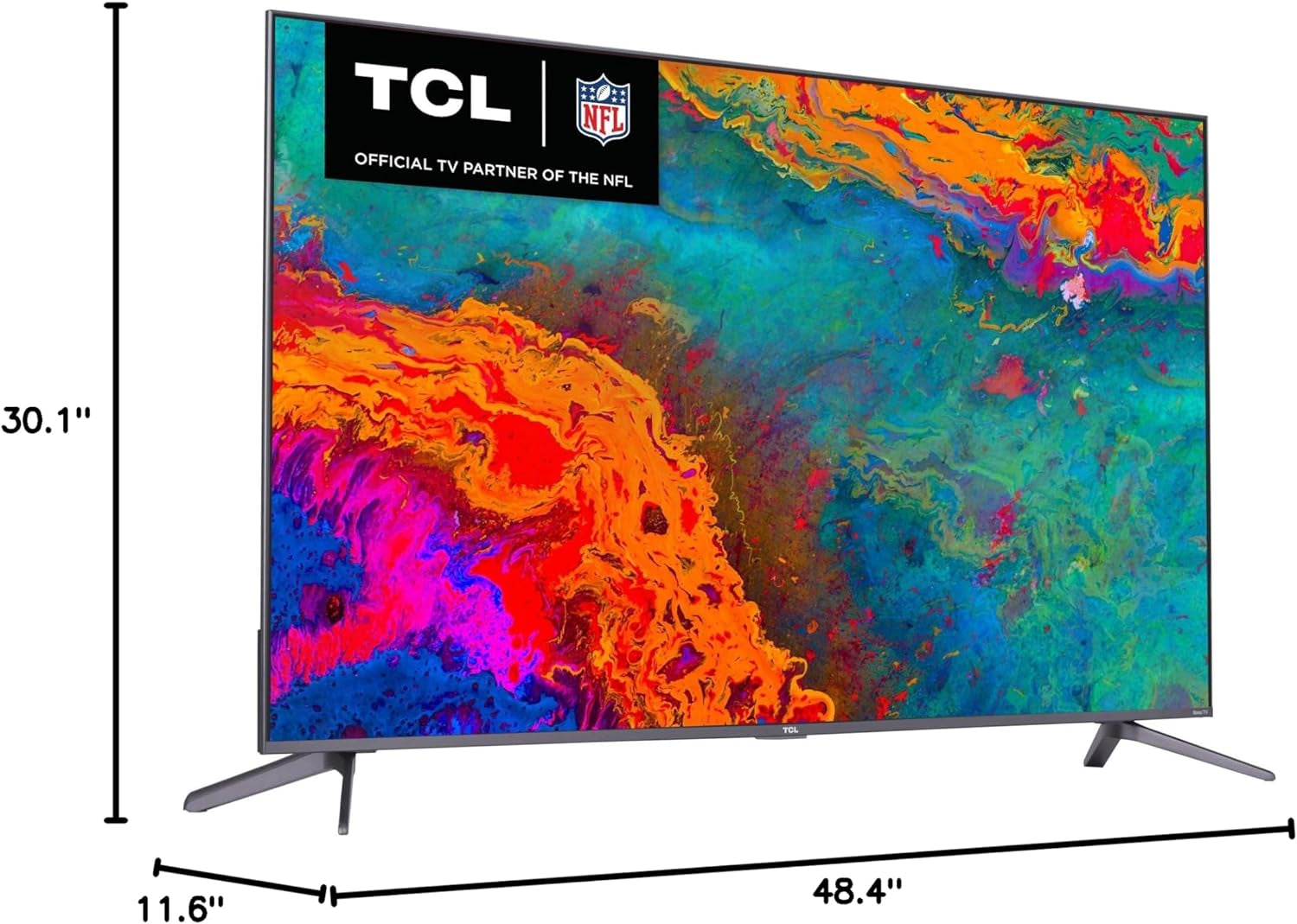 55-Inch 5-Series 4K UHD Dolby Vision HDR QLED Roku Smart TV - Model 55S535 (2021)