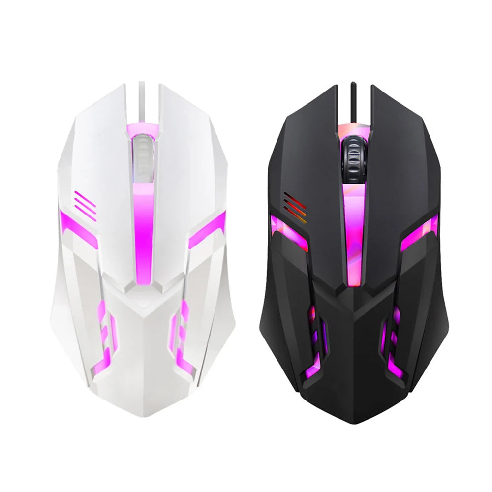 E-Sports USB Wired Mouse Colorful LED Gaming Mouse 5000 DPI Wired Mice Optical Wired Gamer Mouse for Desktop Laptop PC Computer