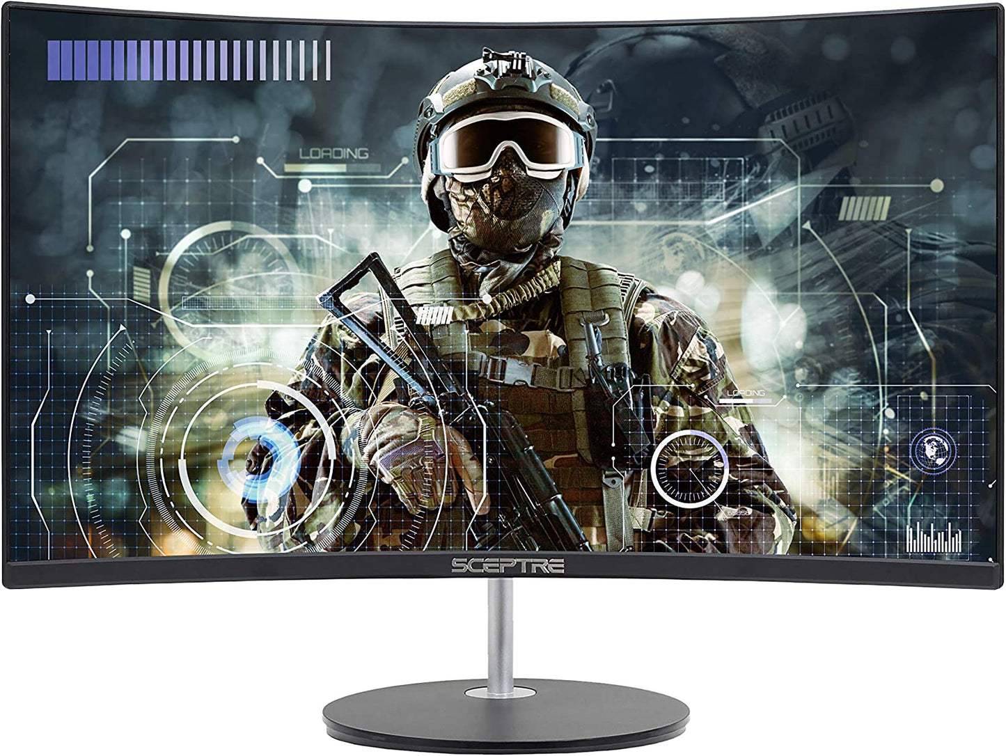 Curved 24-Inch Gaming Monitor 1080P R1500 98% Srgb HDMI X2 VGA Build-In Speakers, VESA Wall Mount Machine Black (C248W-1920RN Series)