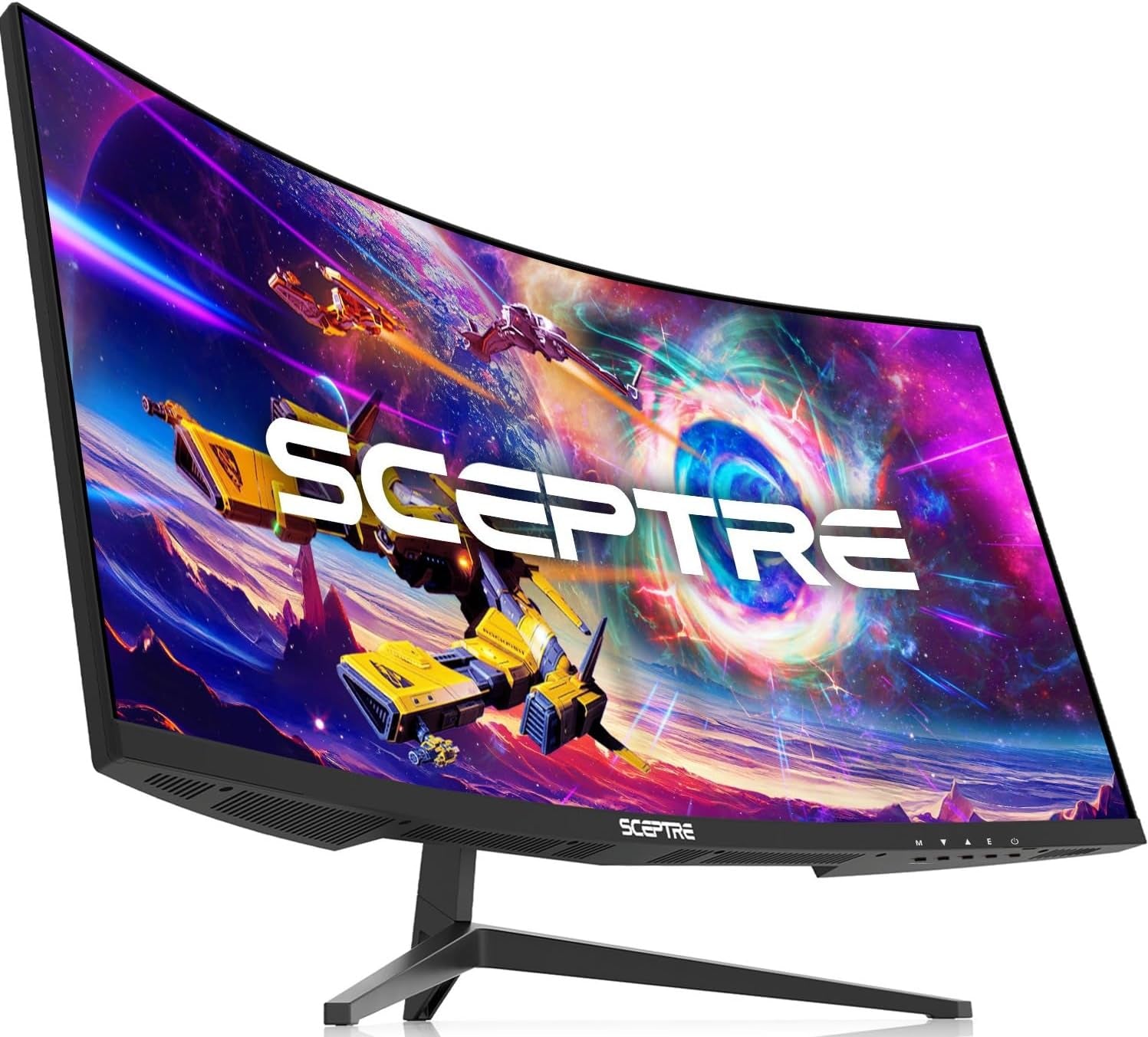 30-Inch Curved Ultra-Wide Gaming Monitor, 21:9 Aspect Ratio, 2560x1080 Resolution, 200Hz Refresh Rate, Slim Design with HDMI and DisplayPort, Integrated Speakers, Metal Black (C305B-200UN1)